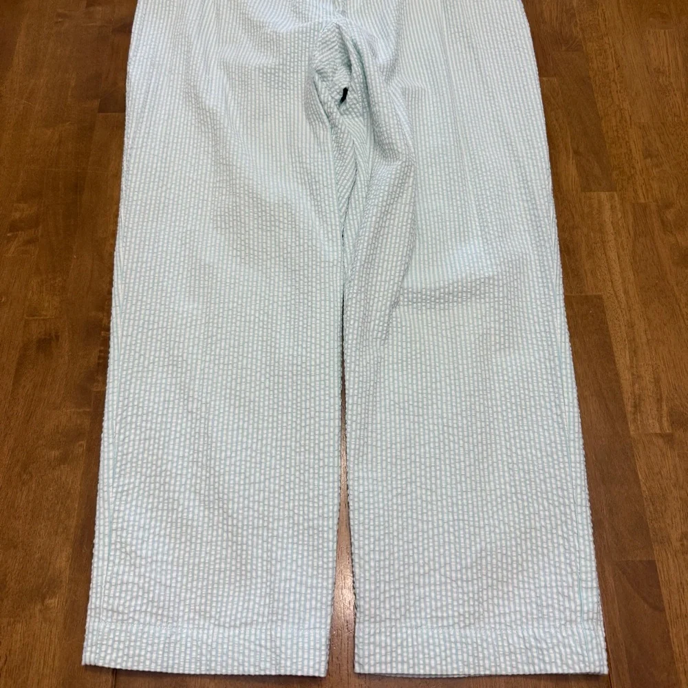 Pendleton seersucker pants womens 10 striped preppy beach coastal cruise‎ resort